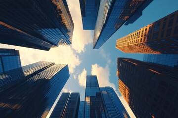 Modern skyscraper skyscrapers buildings architecture.