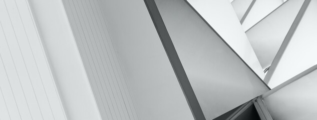 White cement architecture background banner