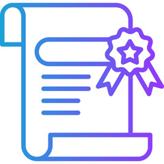 Patent line gradient icon