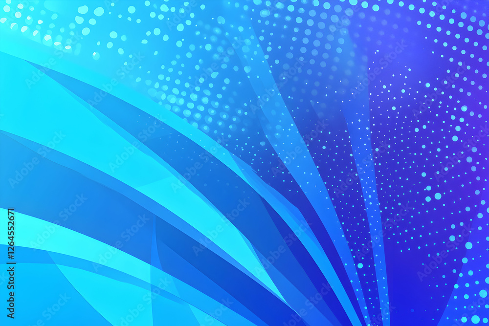 Poster abstract blue and purple background with dynamic, flowing lines and a bokeh effect. perfect for webs