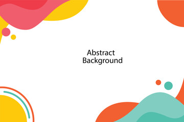 Vibrant abstract shapes and colorful fluid elements create a dynamic and modern background.