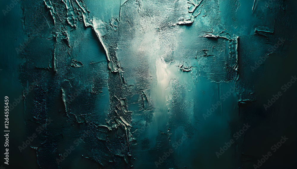 Poster dramatic teal textured wall background. perfect for adding depth and visual interest to designs.