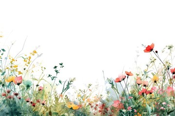 Meadow border outdoors painting flower.