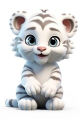 Cartoon animal mammal tiger.