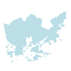 Obraz premium Helsinki Vector map