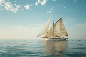 Fototapeta premium Sailboat watercraft outdoors vehicle.
