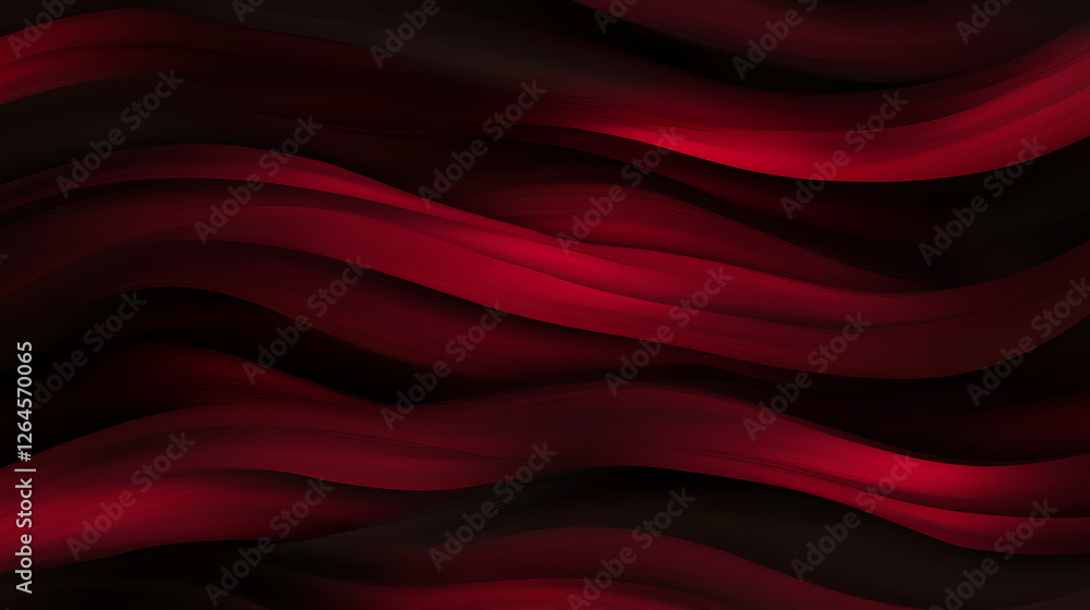 Aufkleber rich burgundy wave gradient abstract texture depth and movement background artistic flowing design