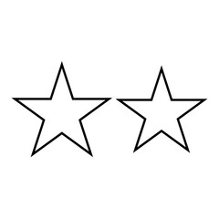 Star icons silhouette icon design template