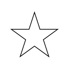 star silhouette icon design template