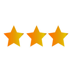 Gold Star  stars customer product rating review silhouette icon design template