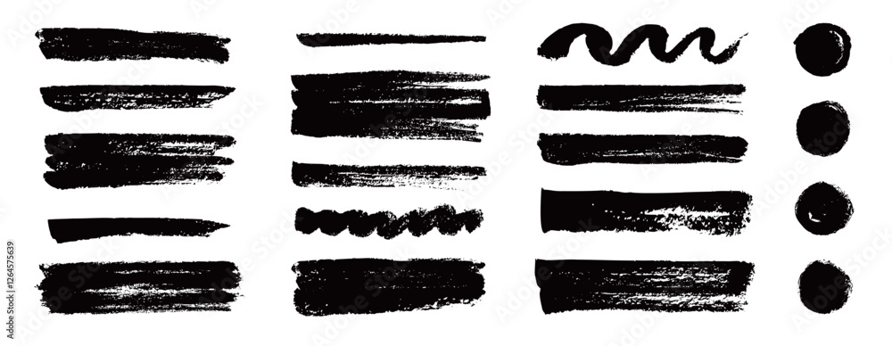 Aufkleber marker brush texture stroke paint underline highlight. marker pen highlight stroke. vector hand draw