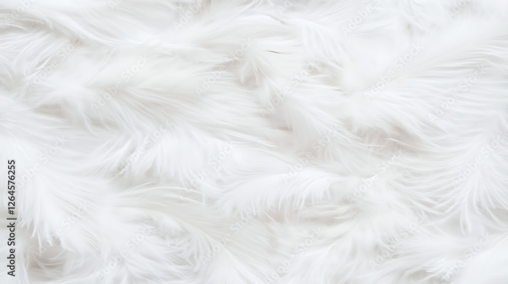 Aufkleber serene abundance of white feathers light and airy texture close up display background design element