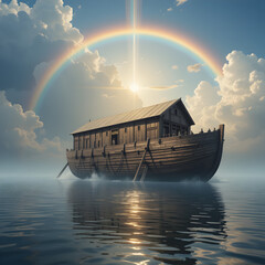 Landscape of a lake surrounded by mountains