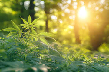 Cannabis leaf marijuana background.