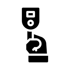 oxygen level glyph icon