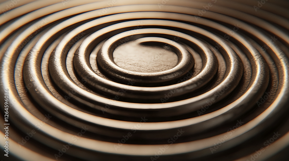 Aufkleber creating intricate patterns with circular waves studio visual art minimalist close-up design concept