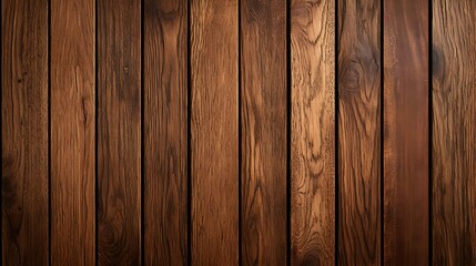 Fototapeta premium Dark Brown Vertical Wooden Planks Texture Background