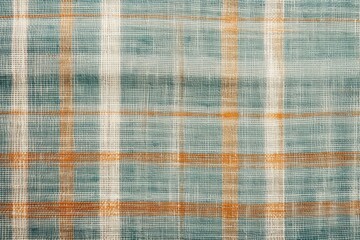 Grid pattern linen texture woven rug.