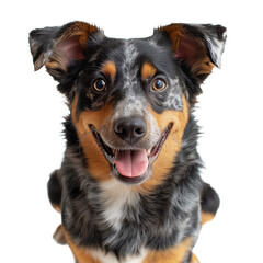 Cute dog isolated on transparent background. PNG. Generated AI