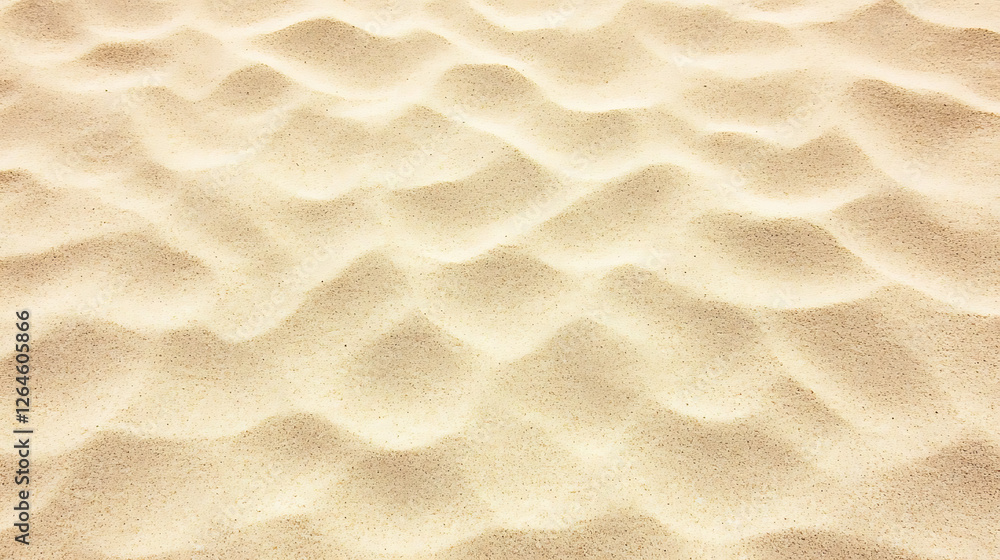 Poster textured waves pattern in sandy terrain landscape background with shadows and perspective view