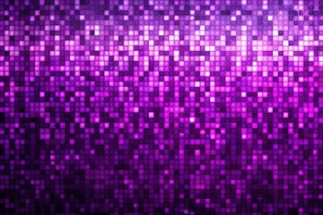 Vibrant Purple Violet Pixel Glitch Background Texture Mosaic Collage - Digital Art