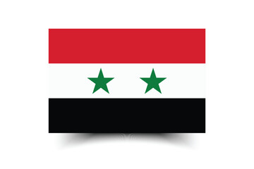 Syria flag official colors and proportion digital vector illustration. 