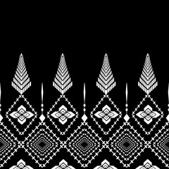 The geometric ethnic pattern of traditional style. Navajo, America Indian patterns. Design for background, wallpaper, clothing, wrapping, Batik, fabric, and prints. Vector illustration.