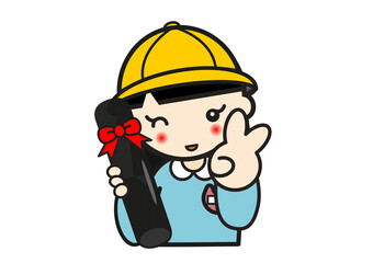 卒業証書を持つ幼稚園児の女の子