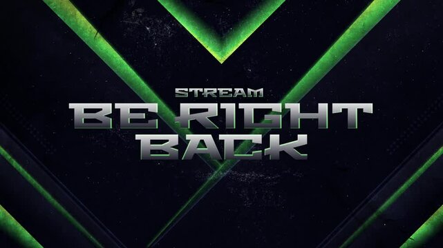 Screen offline twitch overlay streaming. Futuristic and technology style