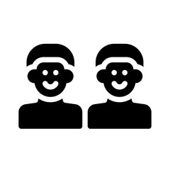 friendship goals glyph icon