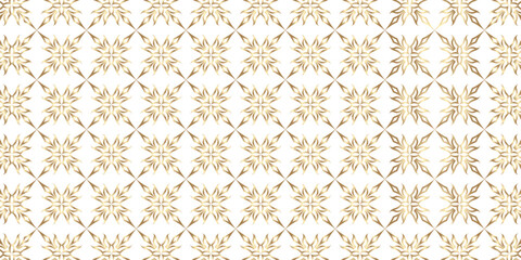 Golden Ornate Tile Pattern, vector background