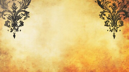 Elegant Vintage Damask Design Background