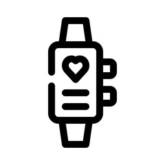 fitness tracker line icon