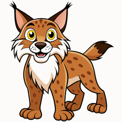 vector illustration of cartoon cat
