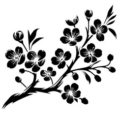 Silhouette of cherry blossoms © Breck