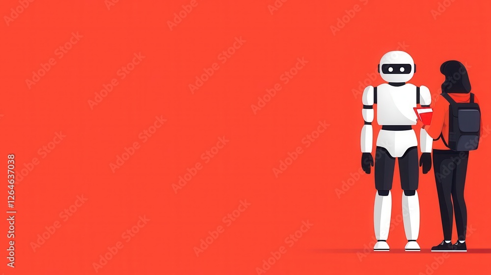 Poster stem education robotics education creativity. students creating ai-driven robots that respond to emo