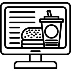 Online Order Food Icon