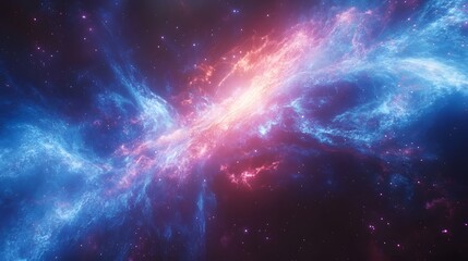 Cosmic Symphony, A Vivid Display of Nebula's Ethereal Beauty and Color Harmony