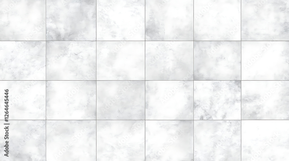 Aufkleber white marble tile array background texture design stone surface pattern aesthetic interior backdrop