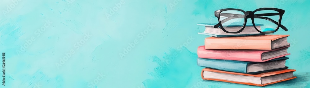 Poster education technology adaptive learning platforms and personalized learning. a playful watercolor of 
