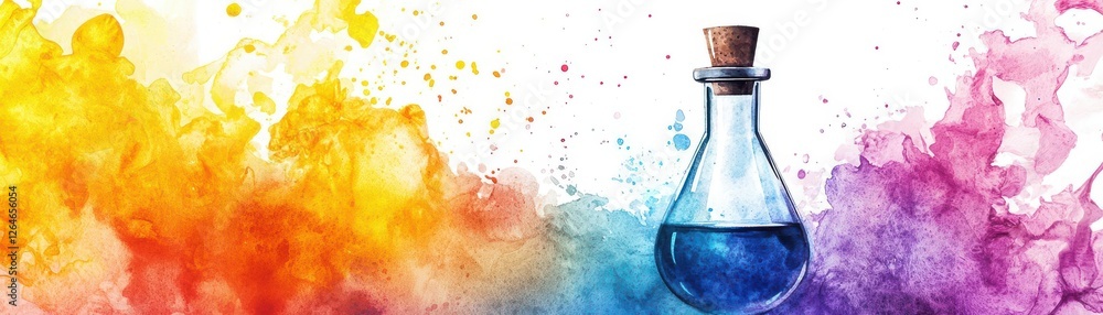 Poster education technology online assessments remote learning. a watercolor stem fair where students showc