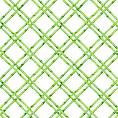 Beautiful vector seamless pattern with hand drawn bamboo lattice in vacation style. Ready print design.