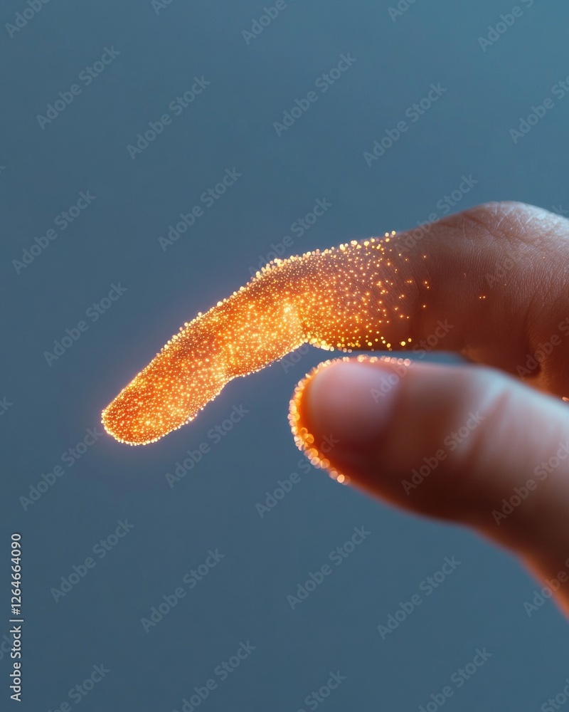 Poster immersive tech aesthetic futuristic gesture-controlled light interface for augmented reality - next-