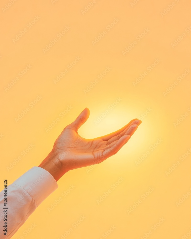 Poster sleek digital connectivity hand gesture with subtle lighting for modern tech communication - profess