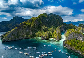 Big Lagoon at Miniloc Island near El Nido, Palawan, Philippines