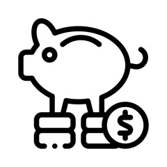 expense tracker line icon