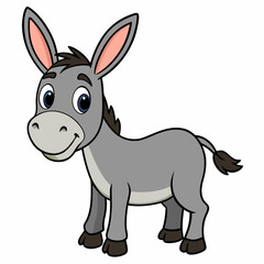 donkey cartoon coloring page