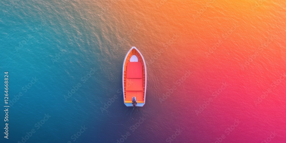 Poster gradient aesthetic maritime drone sleek vessel with advanced equipment for cutting-edge oceanographi