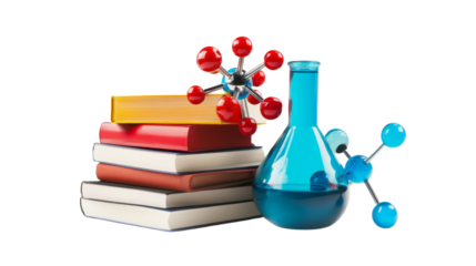 Scientific exploration tools laboratory educational material modern workspace close-up chemistry concepts