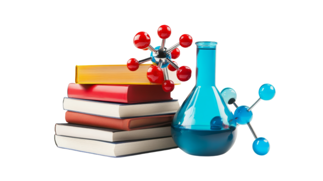 Scientific exploration tools laboratory educational material modern workspace close-up chemistry concepts